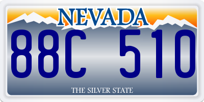 NV license plate 88C510