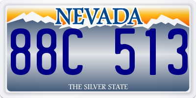 NV license plate 88C513