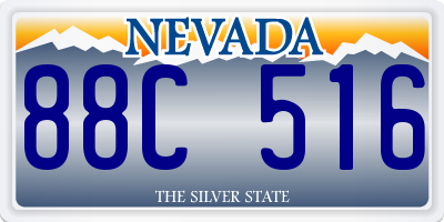 NV license plate 88C516