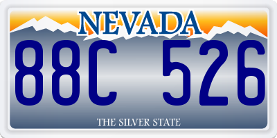 NV license plate 88C526