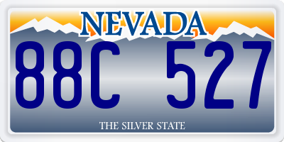 NV license plate 88C527