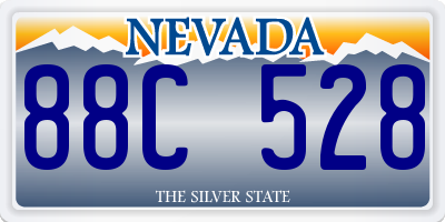 NV license plate 88C528