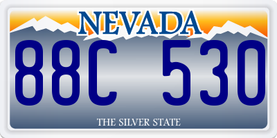 NV license plate 88C530