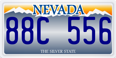 NV license plate 88C556