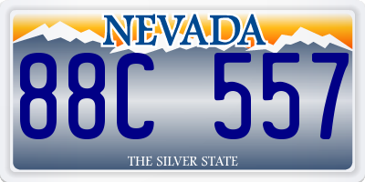 NV license plate 88C557