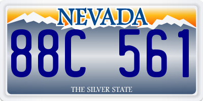 NV license plate 88C561