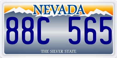 NV license plate 88C565