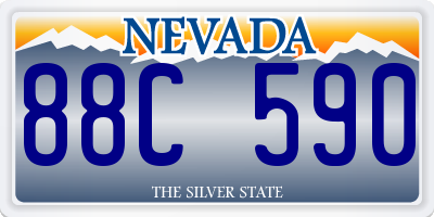 NV license plate 88C590