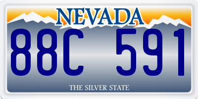 NV license plate 88C591