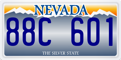 NV license plate 88C601