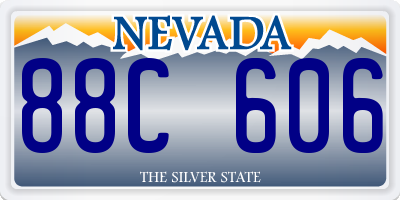 NV license plate 88C606