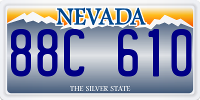 NV license plate 88C610