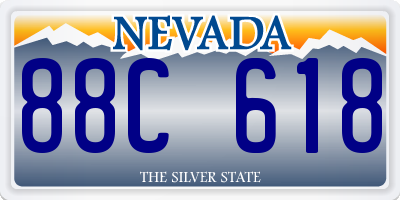 NV license plate 88C618