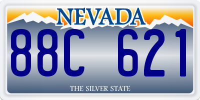 NV license plate 88C621