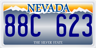 NV license plate 88C623