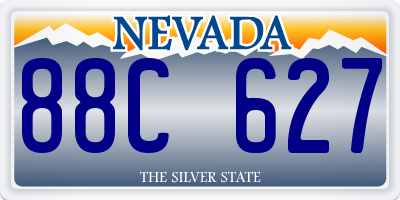 NV license plate 88C627