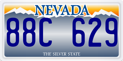 NV license plate 88C629