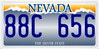 NV license plate 88C656