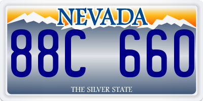 NV license plate 88C660