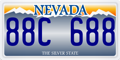 NV license plate 88C688