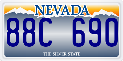 NV license plate 88C690