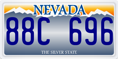 NV license plate 88C696