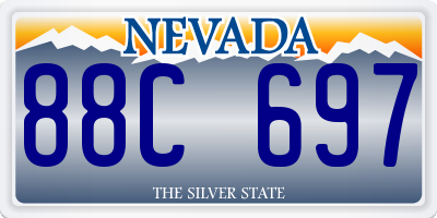 NV license plate 88C697