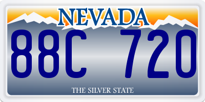 NV license plate 88C720