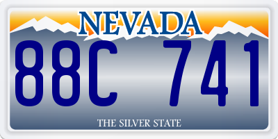 NV license plate 88C741