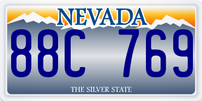 NV license plate 88C769