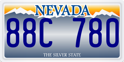 NV license plate 88C780