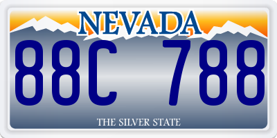 NV license plate 88C788