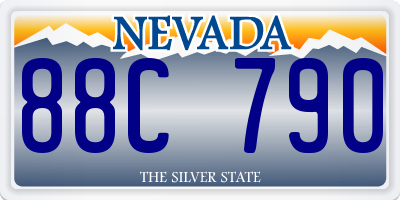 NV license plate 88C790