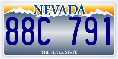 NV license plate 88C791