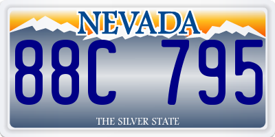 NV license plate 88C795