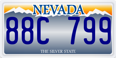 NV license plate 88C799