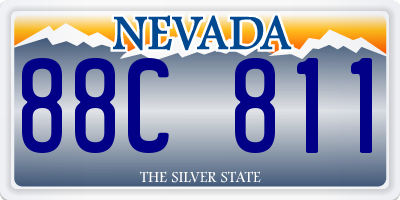 NV license plate 88C811