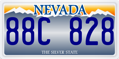 NV license plate 88C828