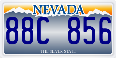 NV license plate 88C856