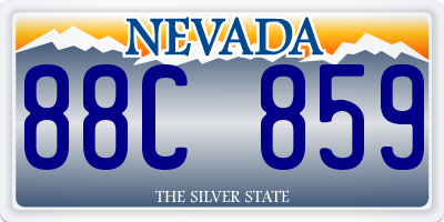 NV license plate 88C859