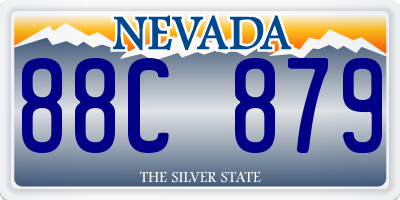 NV license plate 88C879