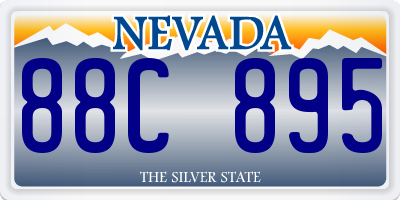 NV license plate 88C895