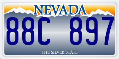 NV license plate 88C897