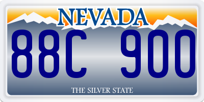 NV license plate 88C900