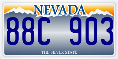 NV license plate 88C903