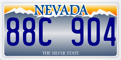 NV license plate 88C904