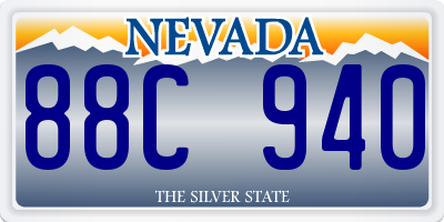 NV license plate 88C940