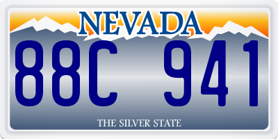 NV license plate 88C941