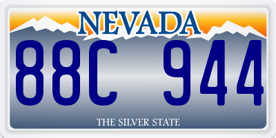 NV license plate 88C944