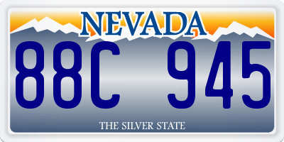 NV license plate 88C945